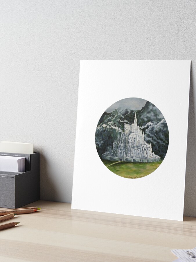 Minas Tirith  Art Board Print for Sale by geniaxudietelka