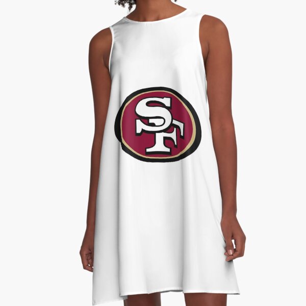 Forever Faithful San Francisco 49ers Cheerleading Dress Womens Sleeveless  Dress