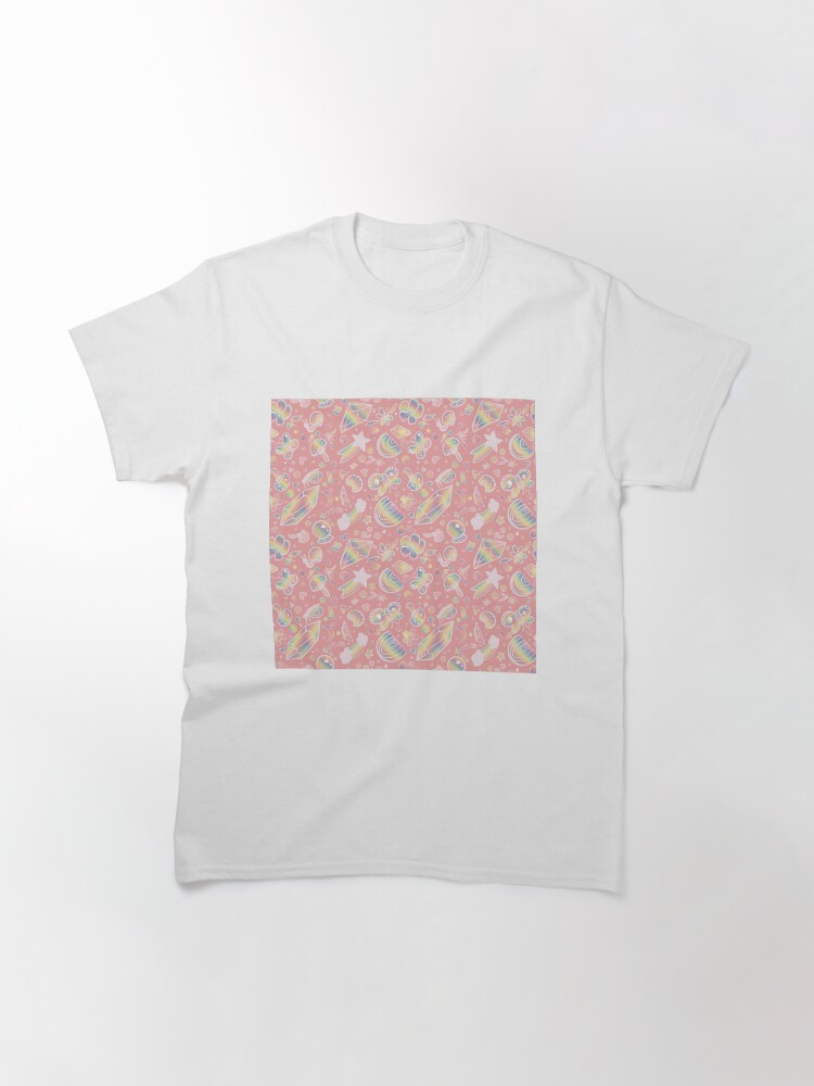 Thumbnail 3 of 7, Classic T-Shirt, Rainbows and Crystals and Snails, Oh my! (Red) designed and sold by X3NALADY.