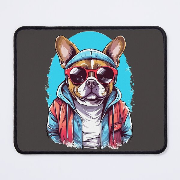 Item preview, Bulldog wearing a jacket and sunglasses designed and sold by LilyBell6.