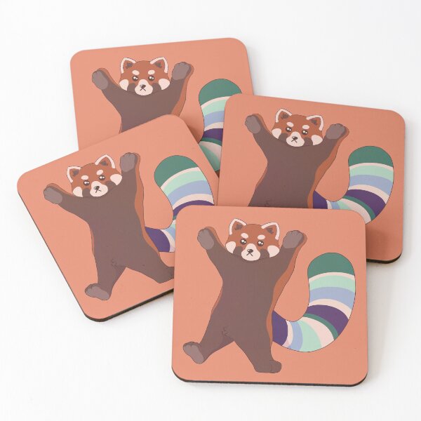 Item preview, Gay Pride Red Panda designed and sold by celestialuka.