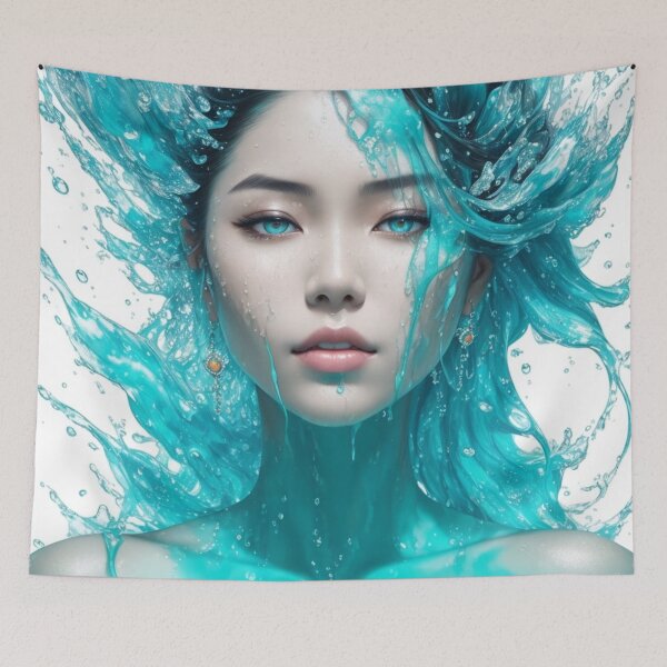 Item preview, Turquoise Water Girl - Cool Art designed and sold by joejiing.