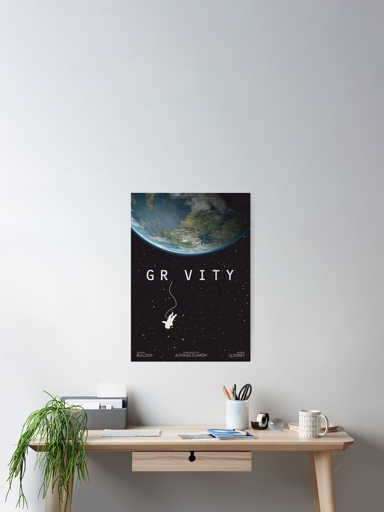 Schwerkraft Alternative Plakat Druckbare Sandra Bullock George Clooney Alfonso Cuaron Nasa Astronaut Filmplakat Filmplakat Poster Von Manuelguajiro Redbubble