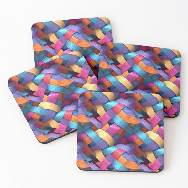 Item preview, Woven Color Planes: Vibrant Artwork Print designed and sold by Loftninjas.