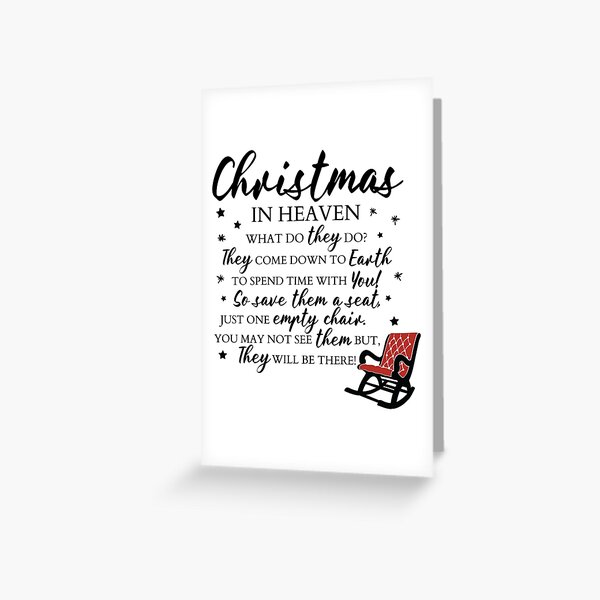 Item preview, Christmas In Heaven What Do They Do designed and sold by simmoredsign.