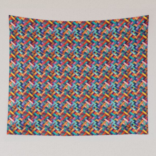 Item preview, Woven Color Planes: Vibrant Artwork Print designed and sold by Loftninjas.