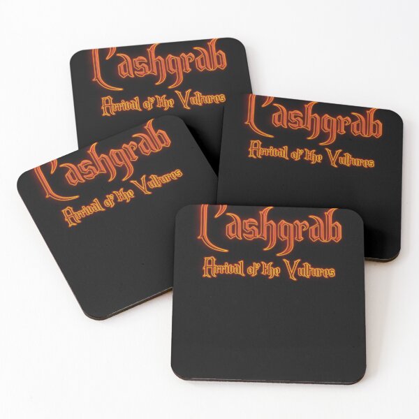 Item preview, Cashgrab Arrival of the Vultures (Fiery Glowing Text) designed and sold by Swabcraft.
