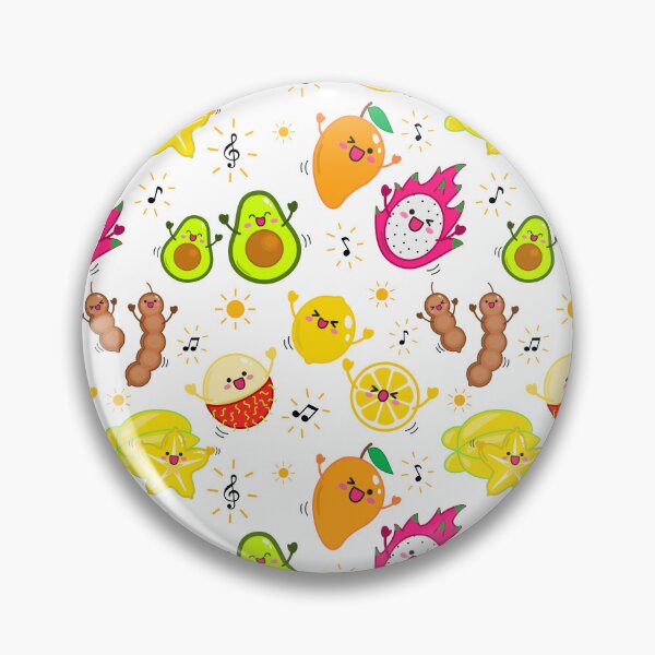 Item preview, Excited happy tropical fruits designed and sold by mixMixtli.