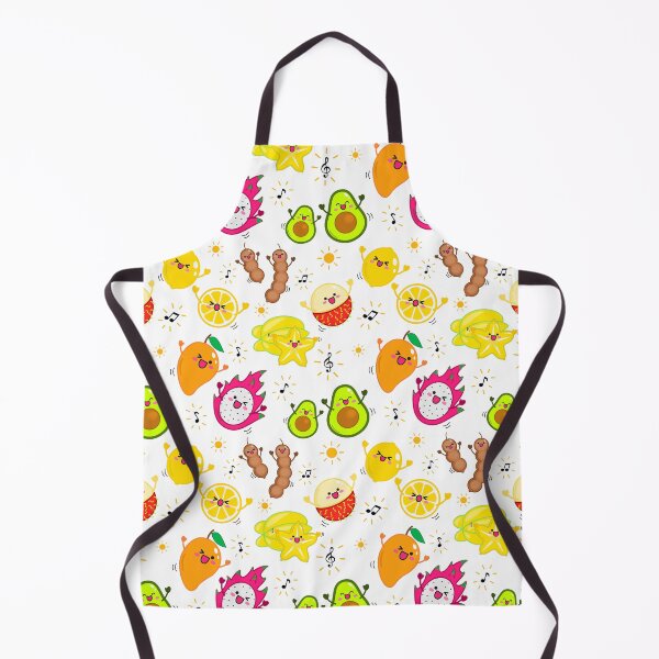 Item preview, Excited happy tropical fruits designed and sold by mixMixtli.