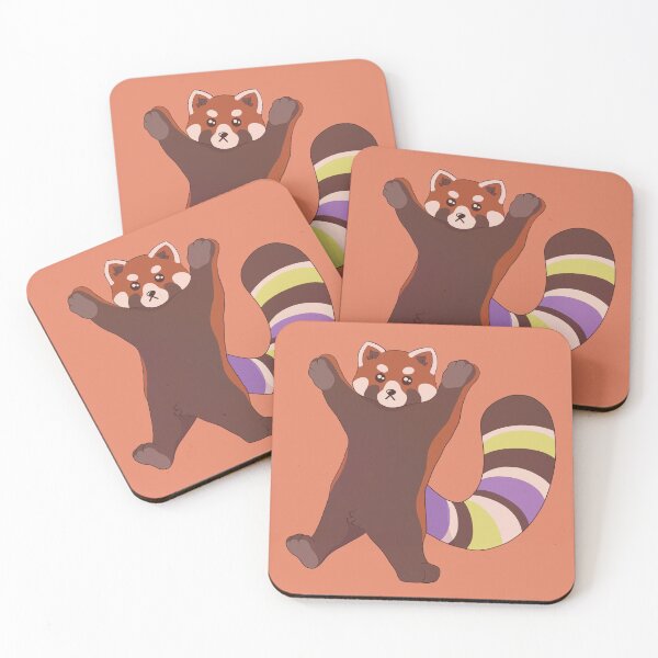Item preview, Nonbinary Pride Red Panda designed and sold by celestialuka.