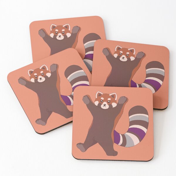 Item preview, Asexual Pride Red Panda designed and sold by celestialuka.