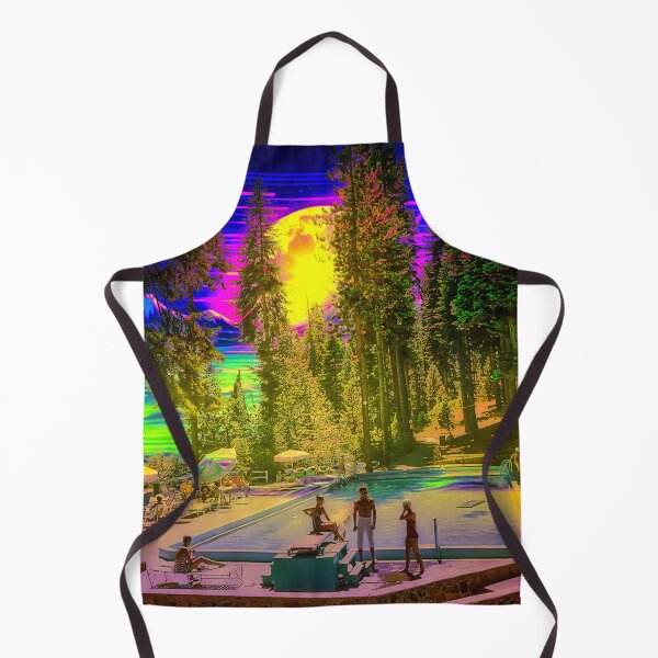 Item preview, Neon Dreams by the Pool: A Vaporwave Twist on Slim Aarons' Lake Tahoe designed and sold by MangataEyes.