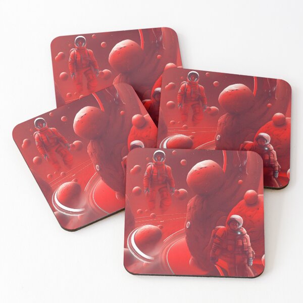 Item preview, Red Astronauts – Seamless designed and sold by GalacticLabs.