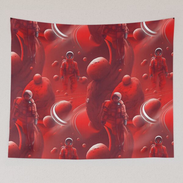 Item preview, Red Astronauts – Seamless designed and sold by GalacticLabs.