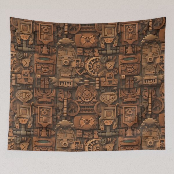 Item preview, Ancient Aztec Motif – Seamless designed and sold by GalacticLabs.