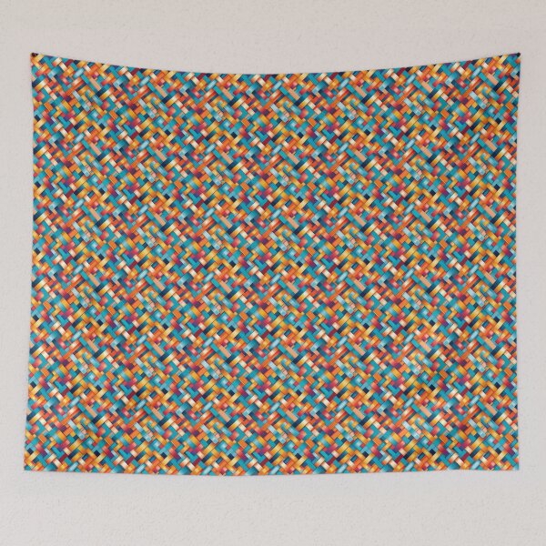 Item preview, Woven Color Planes: Vibrant Artwork Print designed and sold by Loftninjas.