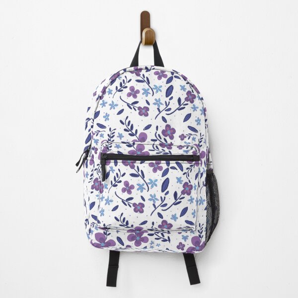 Item preview, Purple blue floral pattern designed and sold by Allison Duffy.