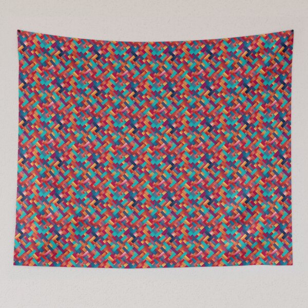 Item preview, Woven Color Planes: Vibrant Artwork Print designed and sold by Loftninjas.