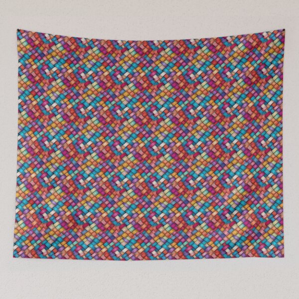 Item preview, Woven Color Planes: Vibrant Artwork Print designed and sold by Loftninjas.