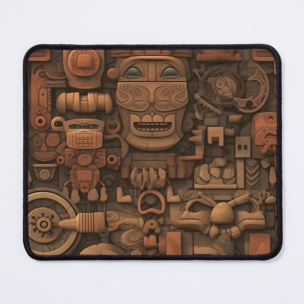 Item preview, Ancient Tiki Motif – Seamless designed and sold by GalacticLabs.