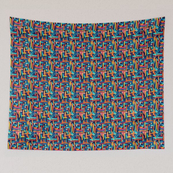 Item preview, Woven Color Planes: Vibrant Artwork Print designed and sold by Loftninjas.