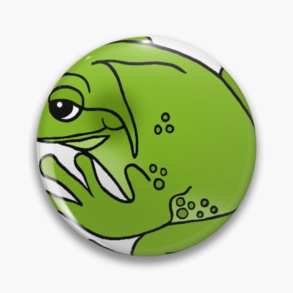 Item preview, black eyed green frog looked down designed and sold by LoyceArms33.