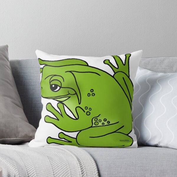 Item preview, black eyed green frog looked down designed and sold by LoyceArms33.
