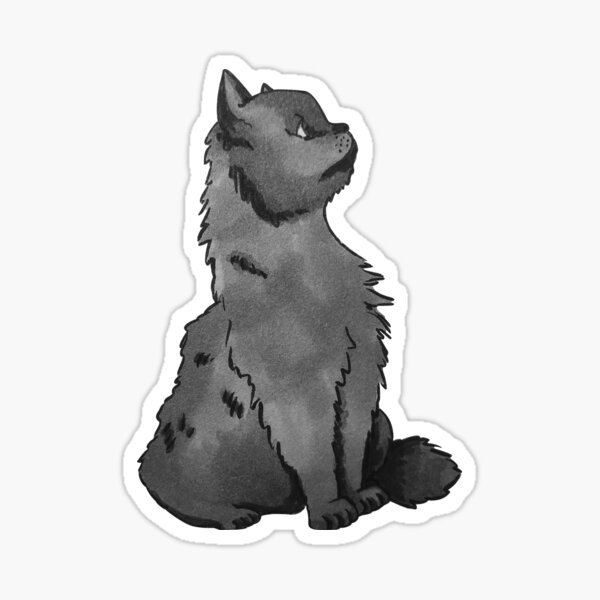 Grey Cat Stickers | Redbubble
