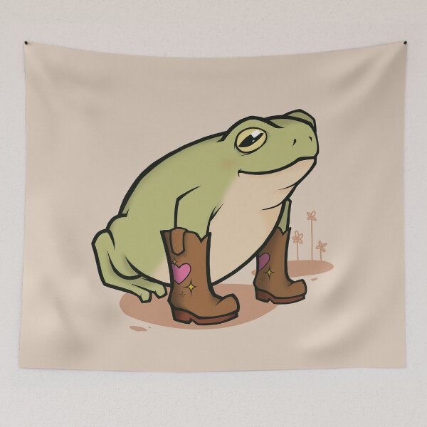 Item preview, Cowboy Boots Frog designed and sold by saltuurn.