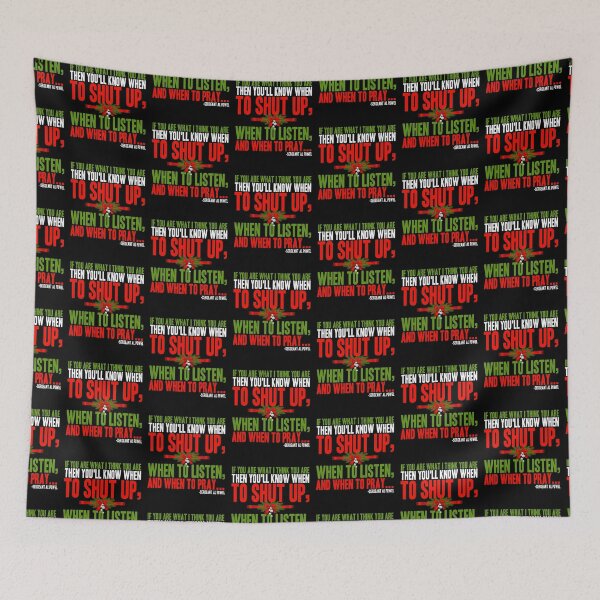 Item preview, If you are what I think you are then you'll know when to shut up, when to listen... and when to pray -Sergeant Al Powel, Die Hard designed and sold by Sticker Up.