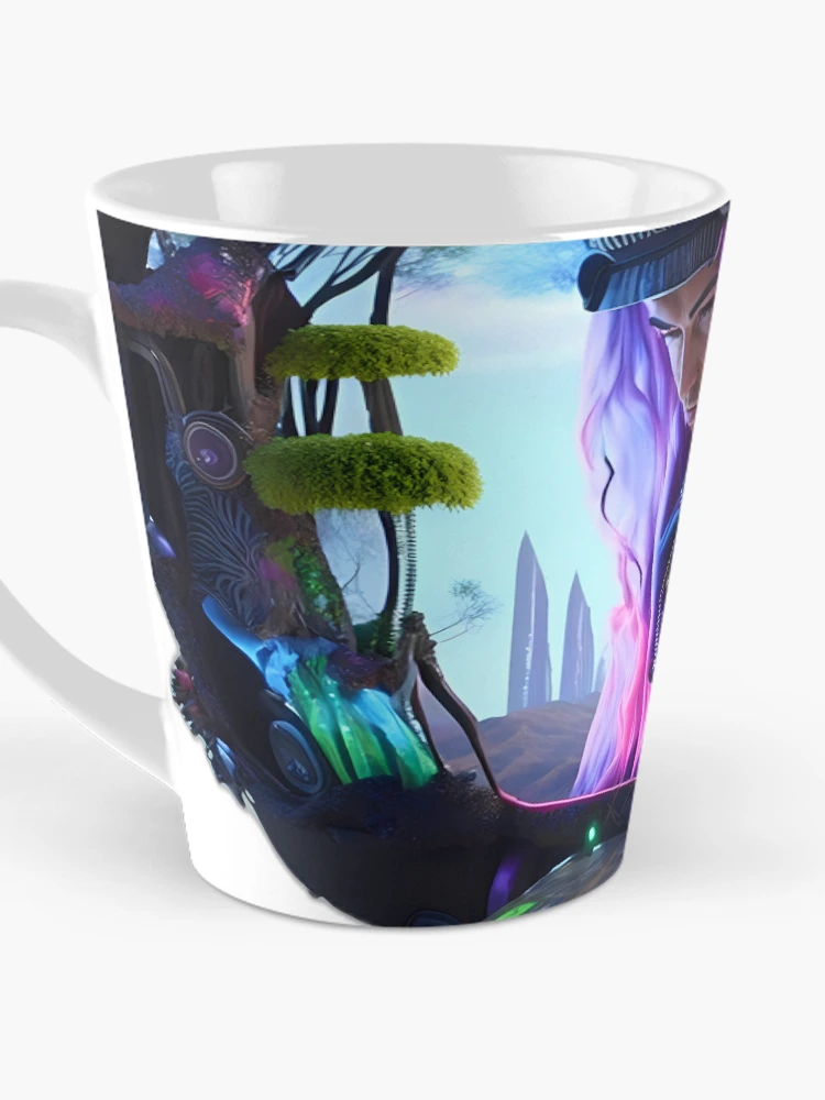 Thumbnail 3 of 4, Coffee Mug, Parallel Reality Rave designed and sold by Transelasticart.