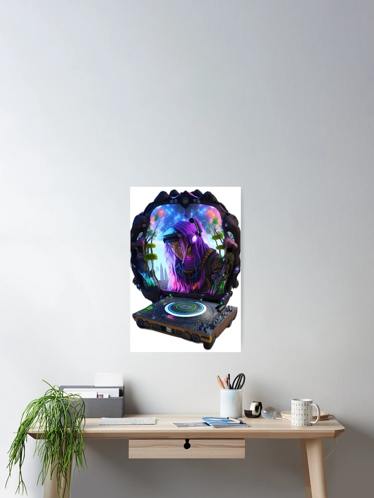 Thumbnail 2 of 3, Poster, Parallel Reality Rave designed and sold by Transelasticart.