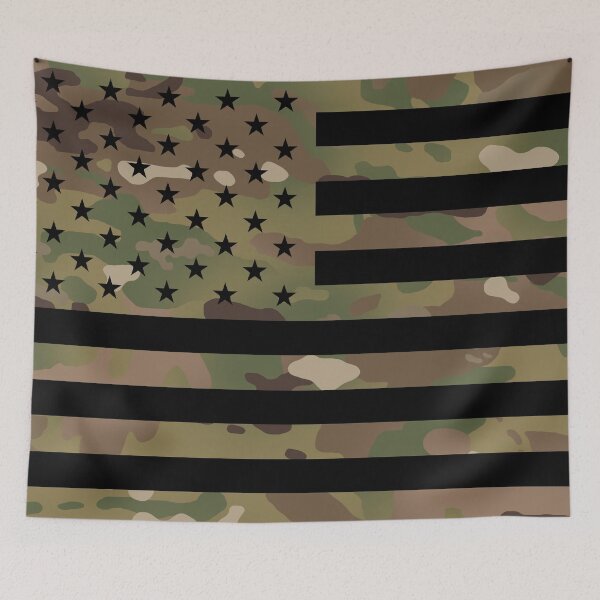 Item preview, U.S. Flag: Military Camouflage designed and sold by Jared Davies.