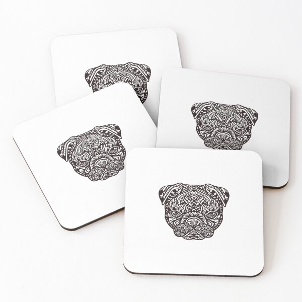 Item preview, Pug Mandala Tattoo designed and sold by Huebucket.