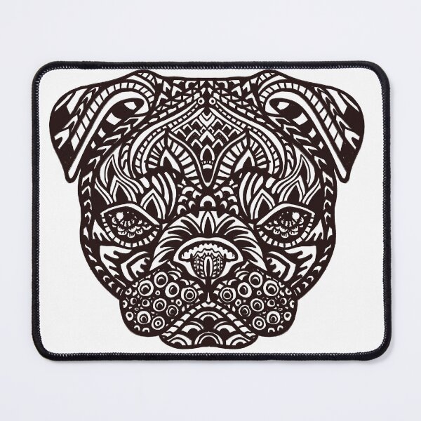 Item preview, Pug Mandala Tattoo designed and sold by Huebucket.