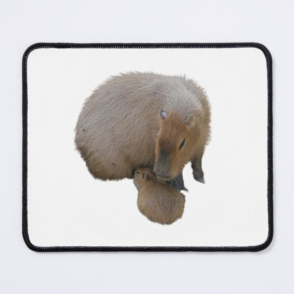 Item preview, baby capybara and mom designed and sold by mjoffe.