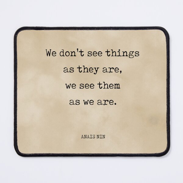 Item preview, Anais Nin Quote - We see things as we are - Typewriter Print on Antique Paper - Literature designed and sold by Studio Grafiikka.