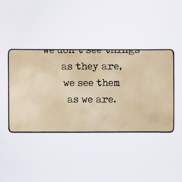 Item preview, Anais Nin Quote - We see things as we are - Typewriter Print on Antique Paper - Literature designed and sold by Studio Grafiikka.