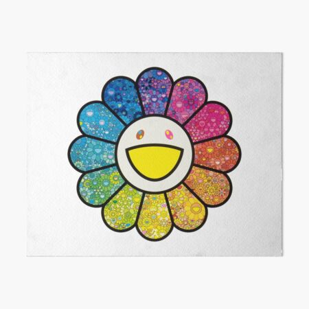 adorable rainbow shiny Takashi Murakami sunflower