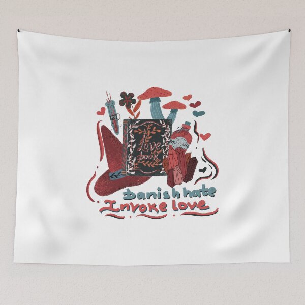 Item preview, Banish hate invoke love designed and sold by pinkyfish1010.
