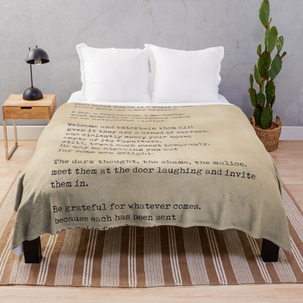 Item preview, The Guest House by Rumi - Typewriter Print on Antique Paper - Literature designed and sold by Studio Grafiikka.