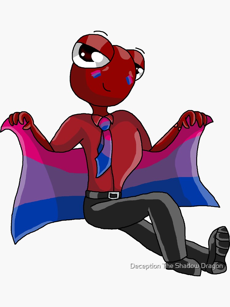 Red X Magenta (Rainbow Friends OC X Canon) Sticker for Sale by Deception  The Shadow Dragon