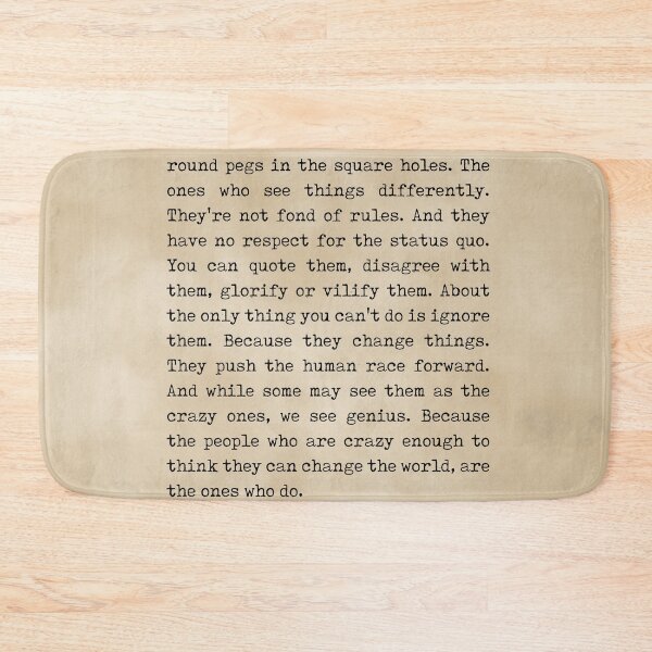 Item preview, Here's to the crazy ones - Rob Siltanen - Typewriter Quote Print 3 designed and sold by Studio Grafiikka.