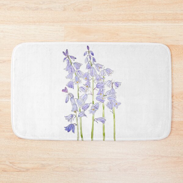 Item preview, Spanish bluebells ink and watercolor 2023 hand painted  designed and sold by ColorandColor.