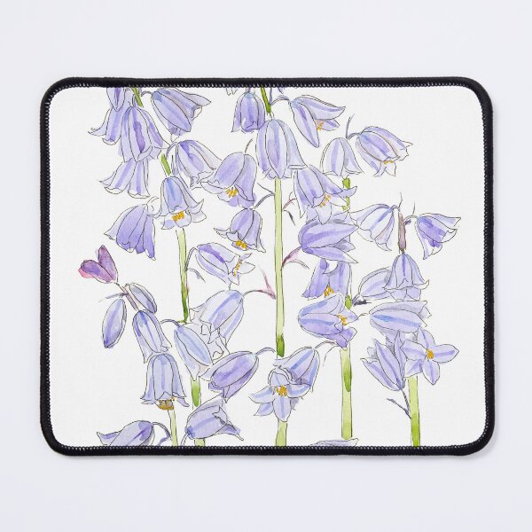 Item preview, Spanish bluebells ink and watercolor 2023 hand painted designed and sold by ColorandColor.