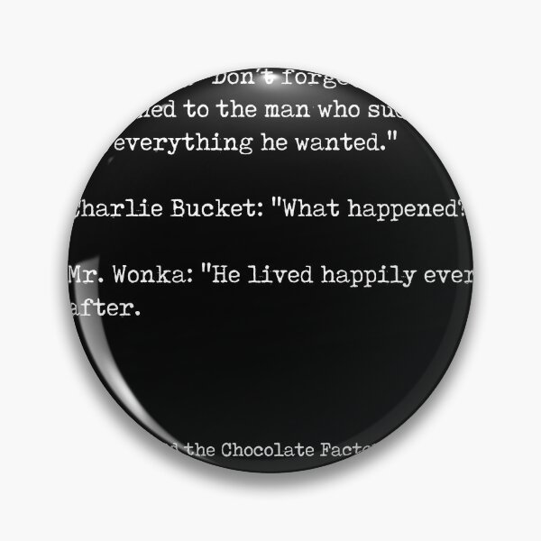 Item preview, Charlie and the Chocolate Factory - Roald Dahl Quote - Literature - Typewriter Print - Black designed and sold by Studio Grafiikka.