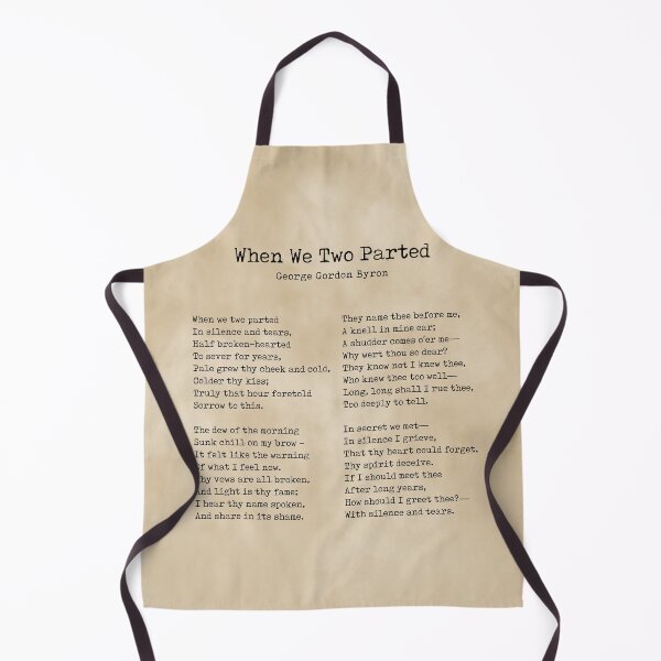 Item preview, When We Two Parted - Poem by George Gordon Byron - Literary Print - Typewriter on Old Paper designed and sold by Studio Grafiikka.