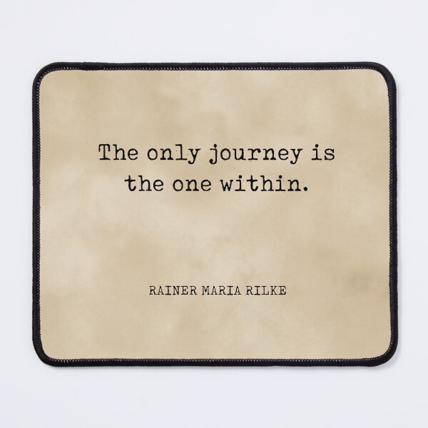 Item preview, The only journey is the one within - Rainer Maria Rilke Quote - Typewriter Print on Old Paper designed and sold by Studio Grafiikka.