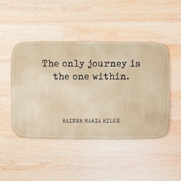 Item preview, The only journey is the one within - Rainer Maria Rilke Quote - Typewriter Print on Old Paper designed and sold by Studio Grafiikka.