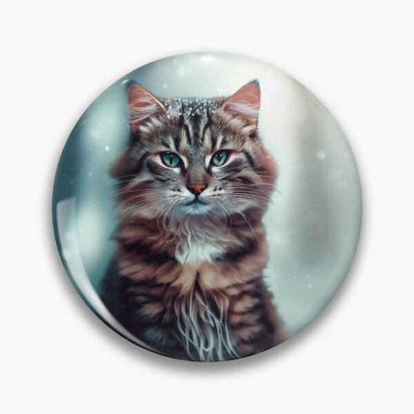 Item preview, a beautiful cat in a snowy forest designed and sold by Vipexshop.